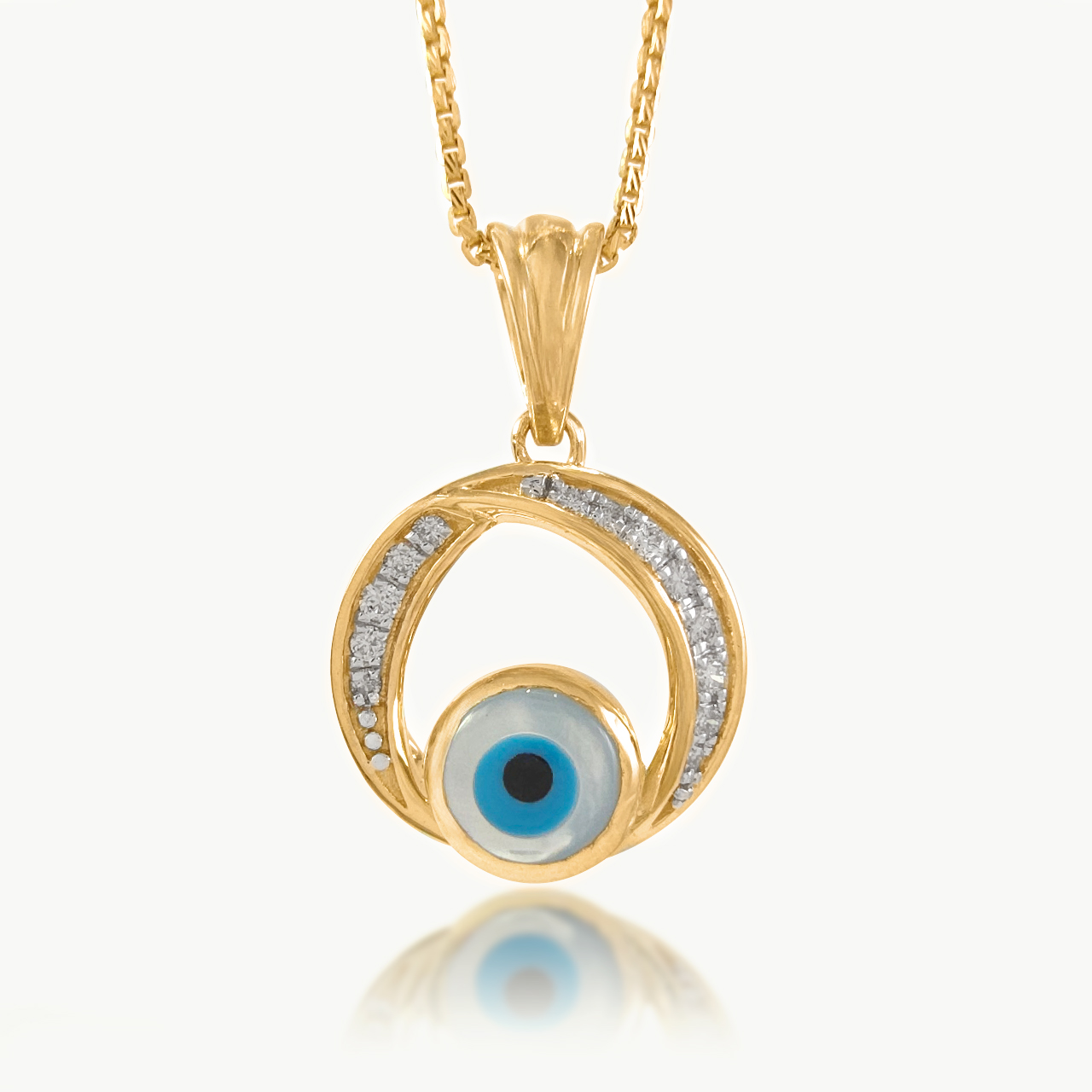 Mystic Evil Eye Diamond Pendant