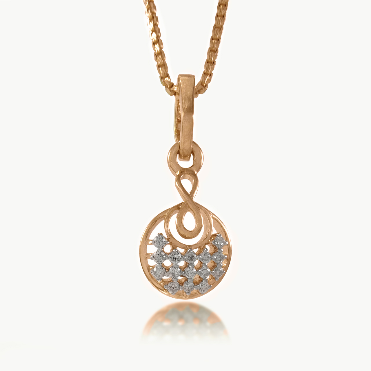Infinite Moon Diamond Pendant