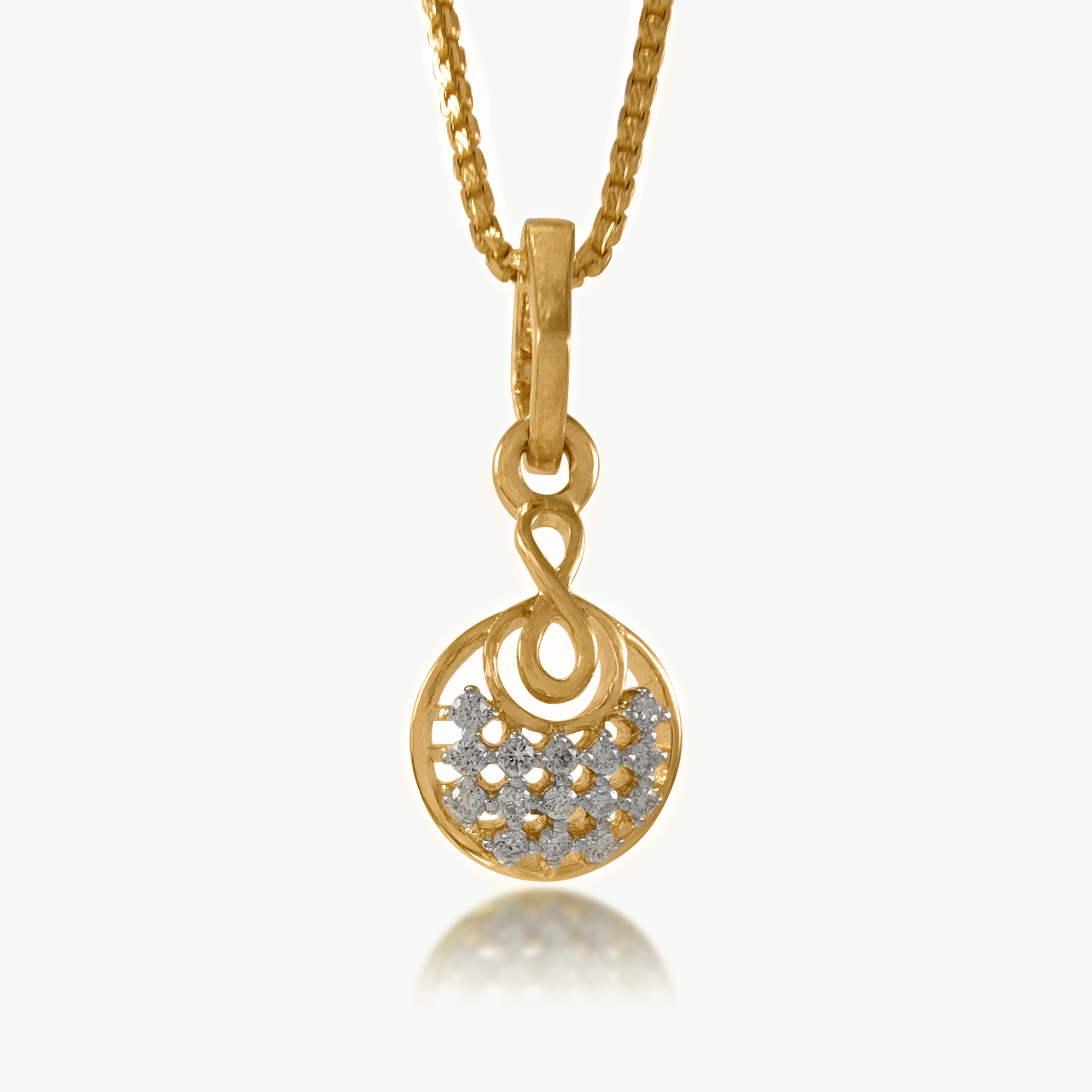 Infinite Moon Diamond Pendant
