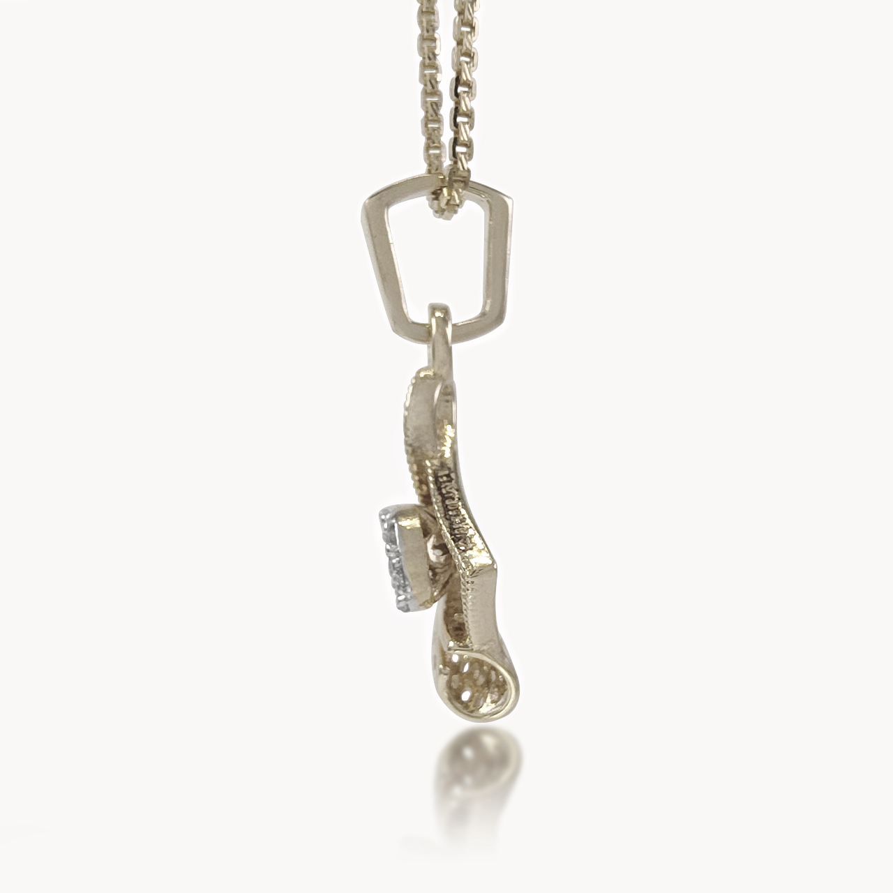 Geometric Infinity Diamond Pendant