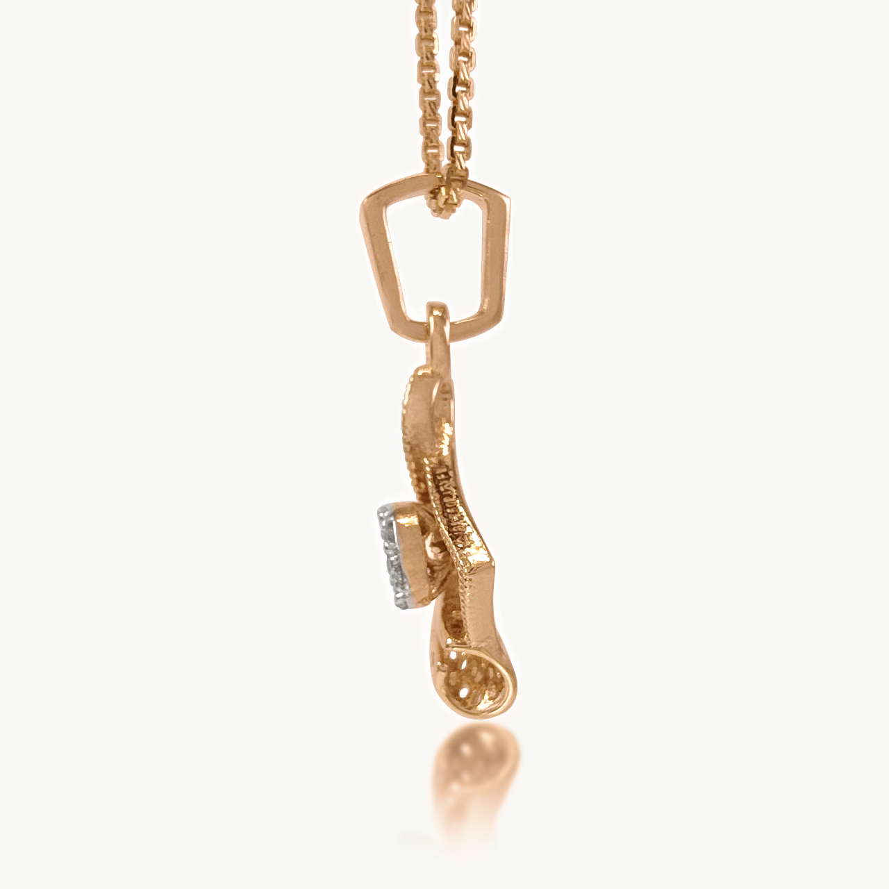 Geometric Infinity Diamond Pendant