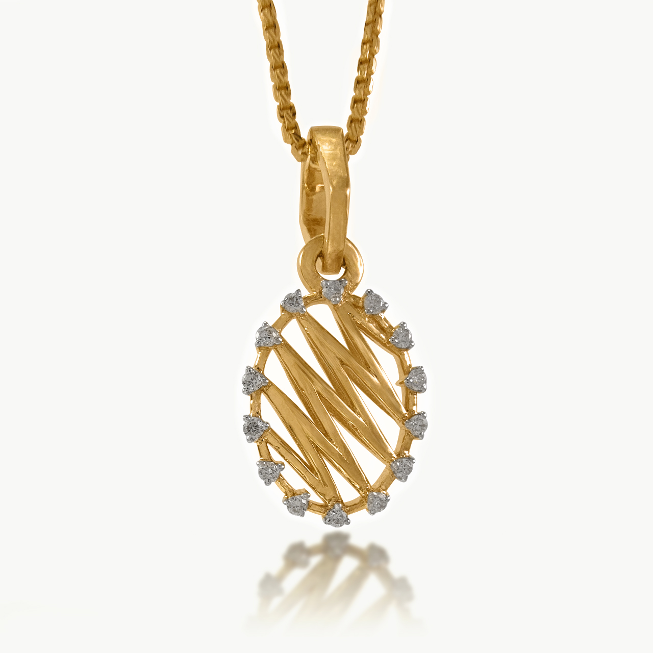 Zig-Zag Diamond Pendant