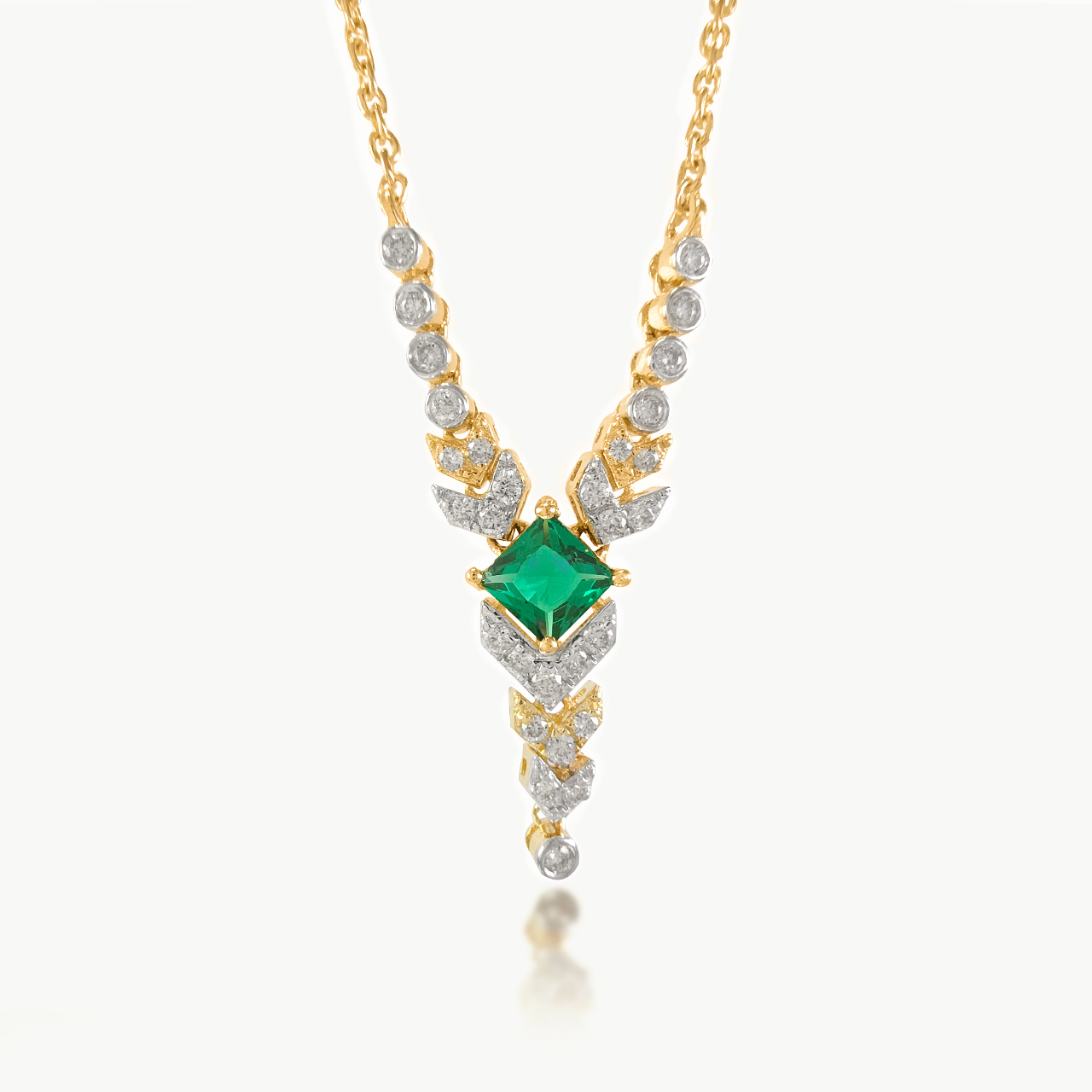 Vamp's Y Diamond Mini-Necklace