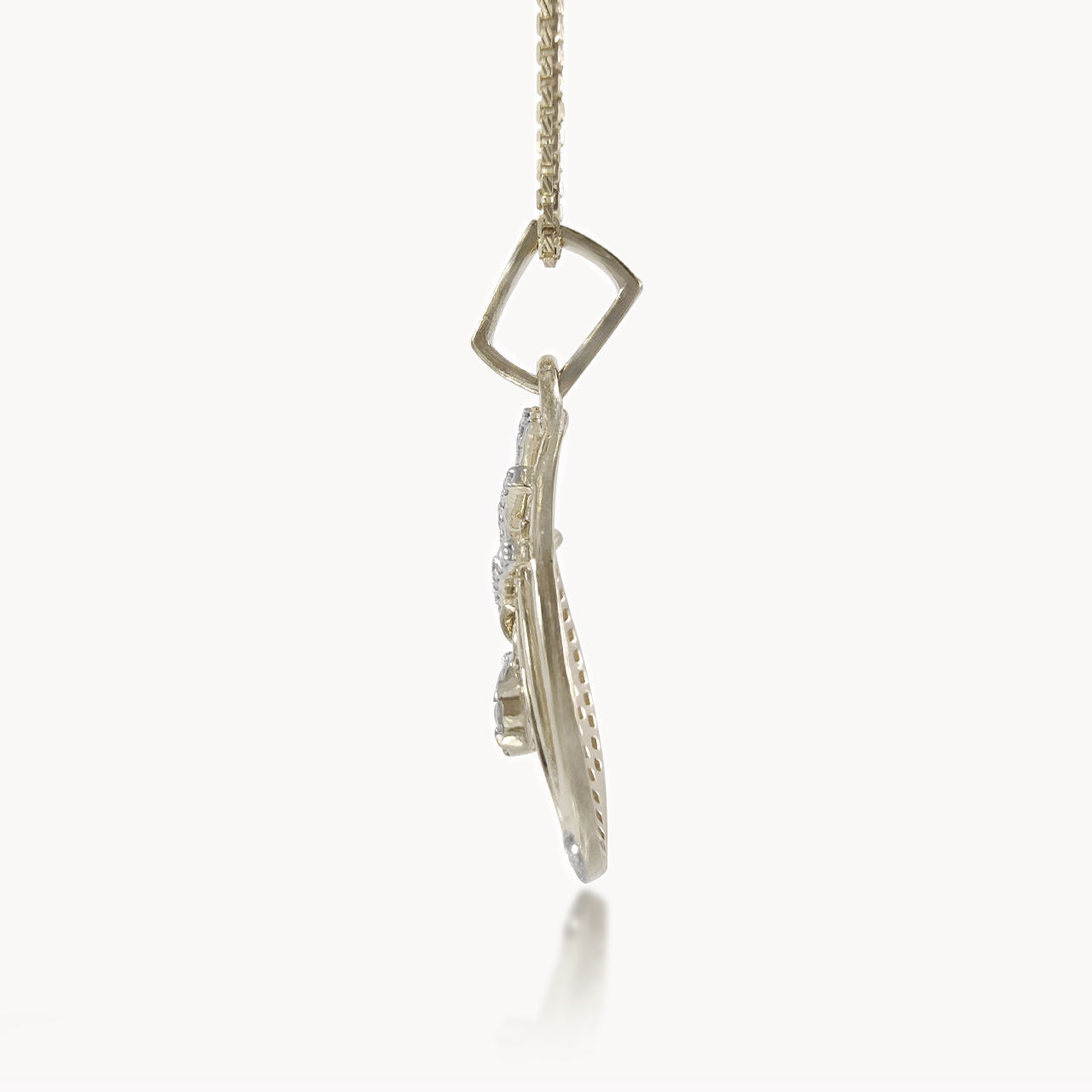 Halo Cascade Diamond Pendant