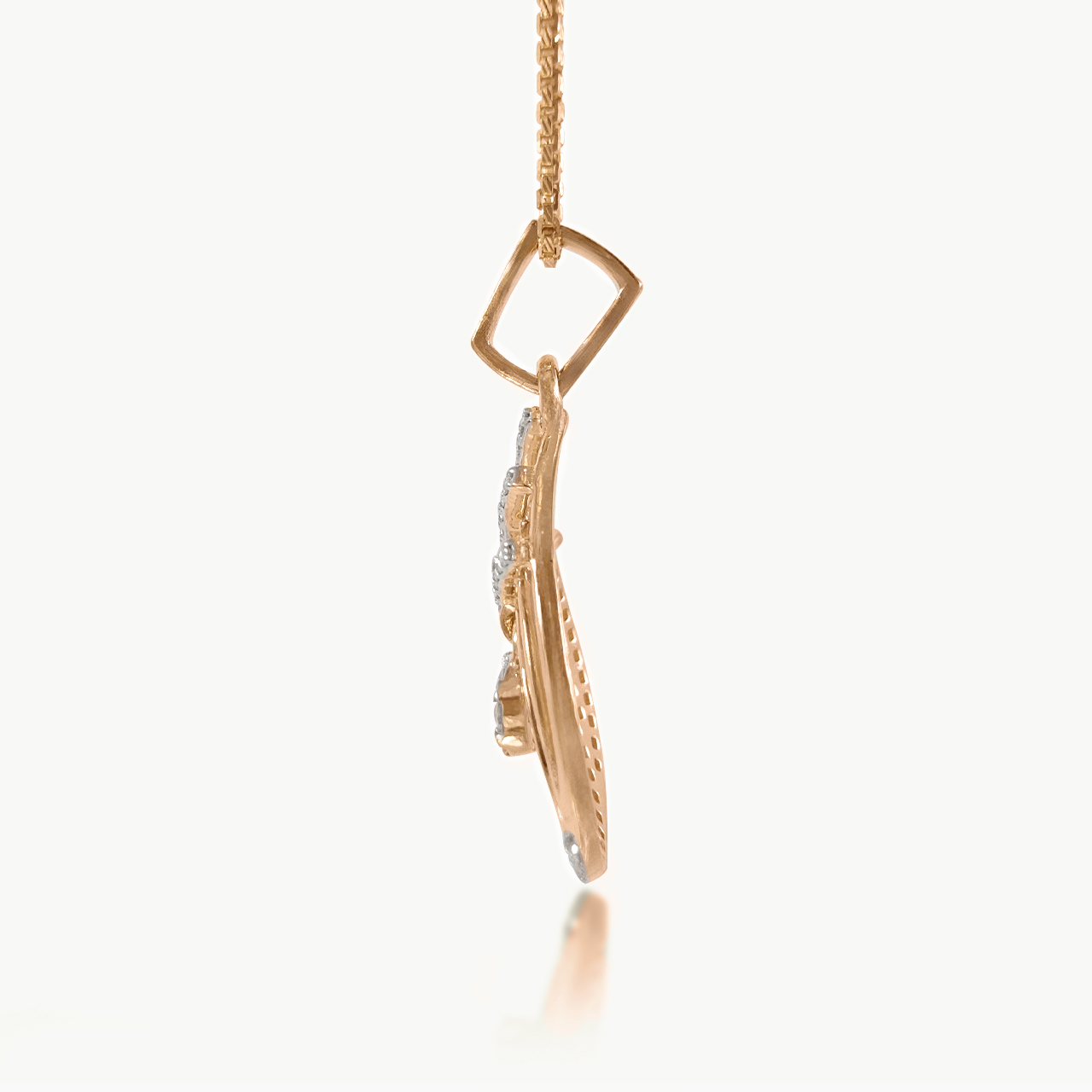 Halo Cascade Diamond Pendant
