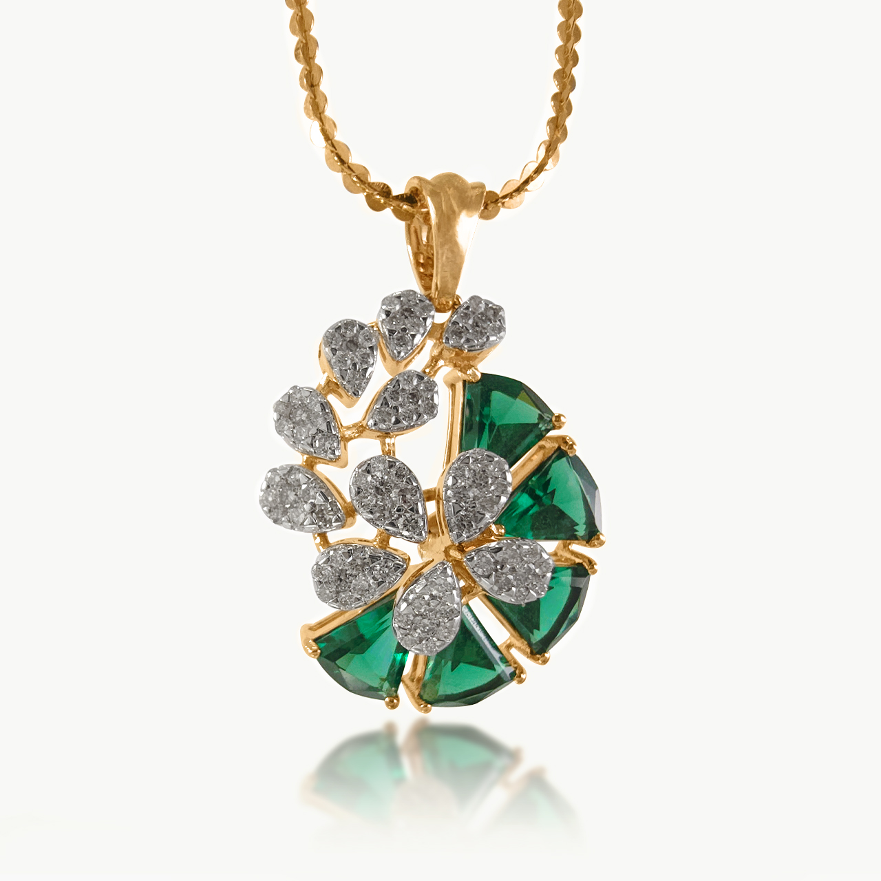 Gibbous Diamond Pendant