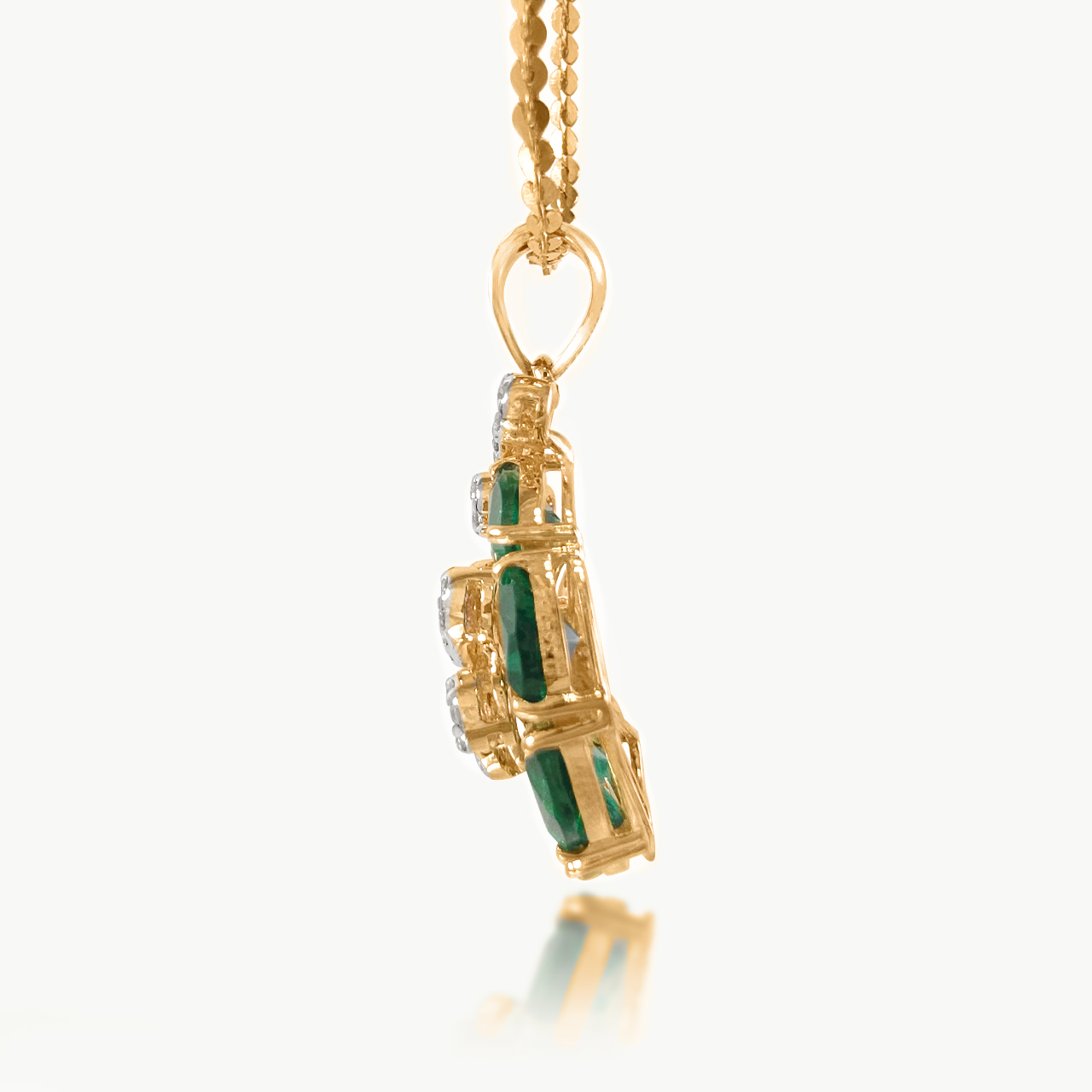 Gibbous Diamond Pendant