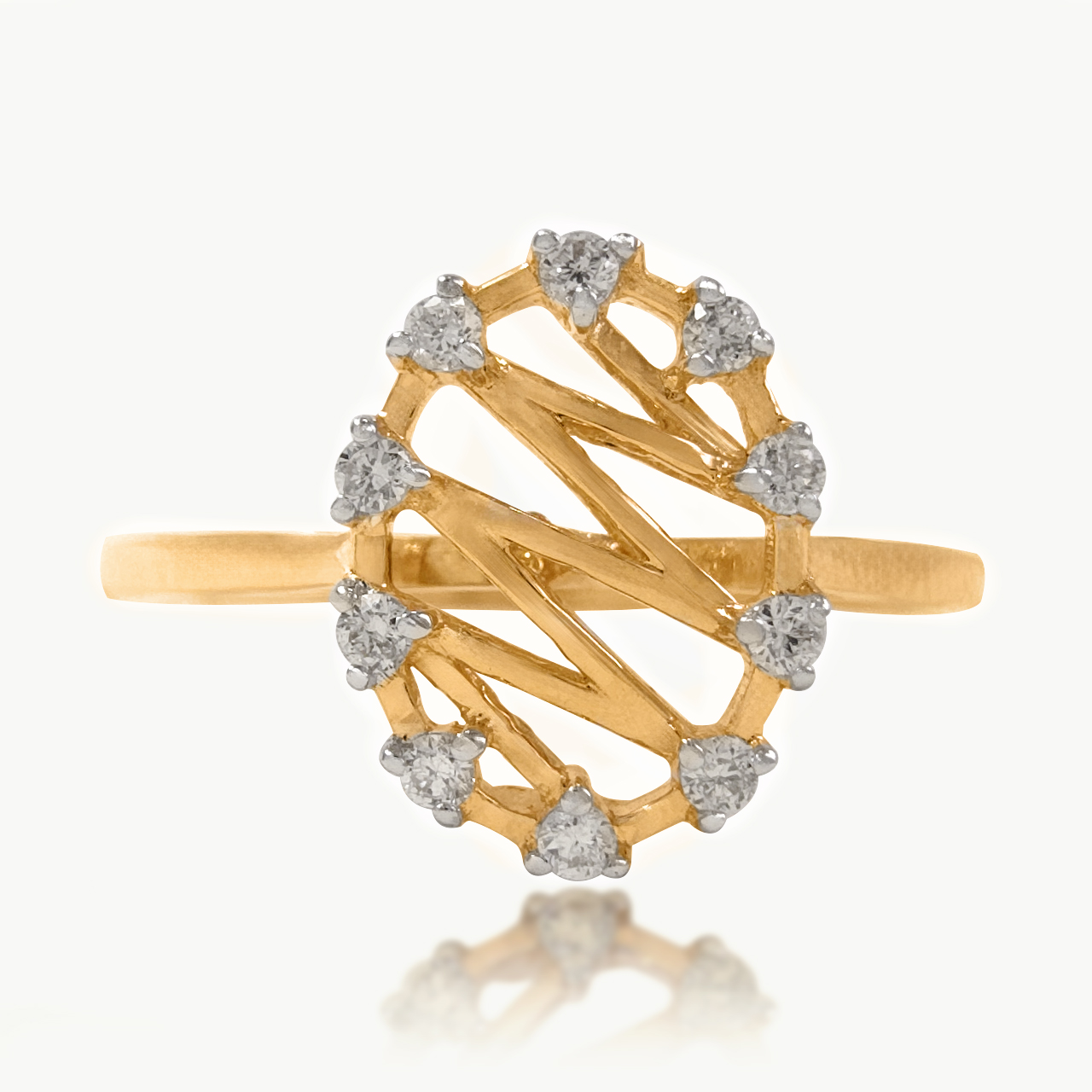 Zig-Zag Diamond Ring