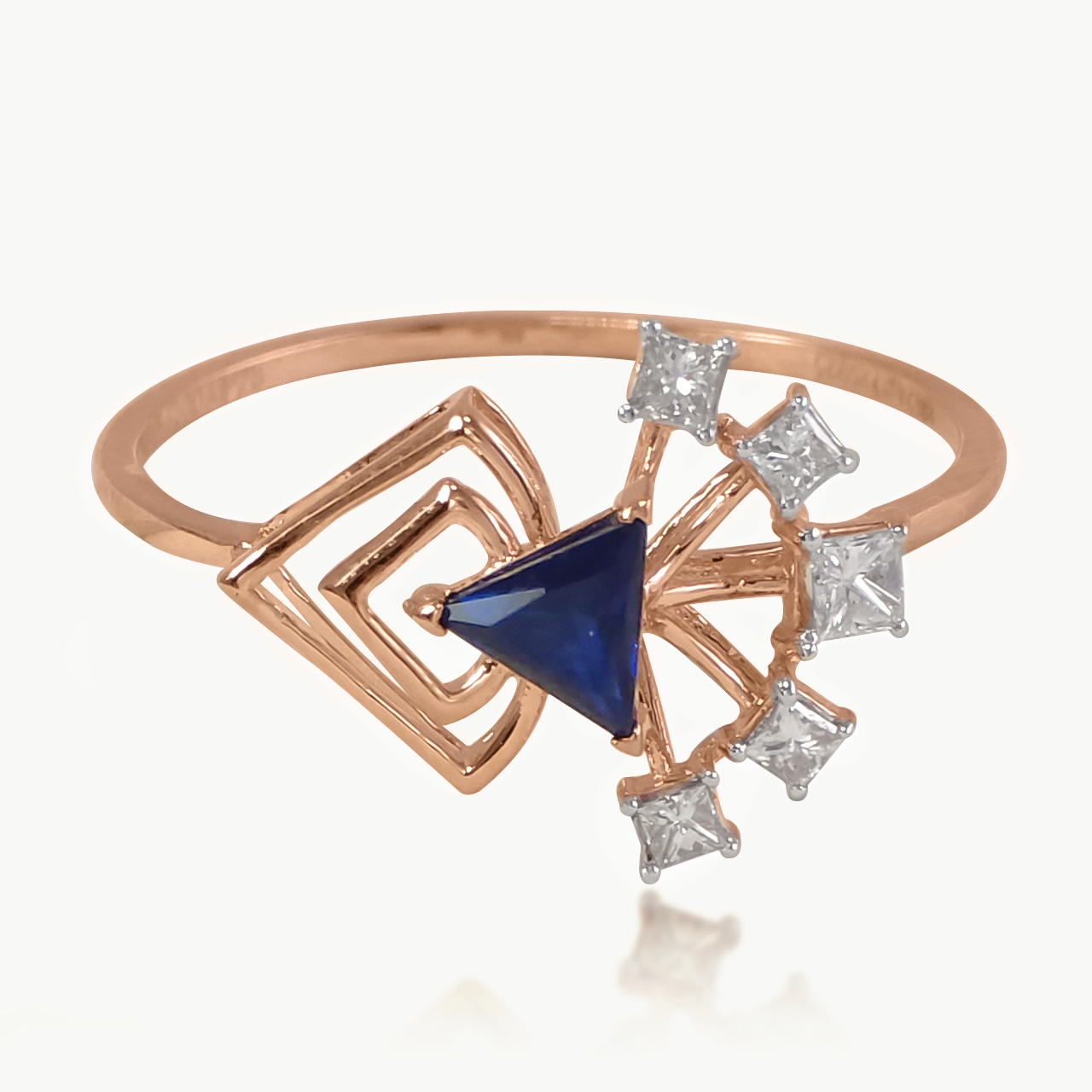 Blue Radiance Diamond Ring