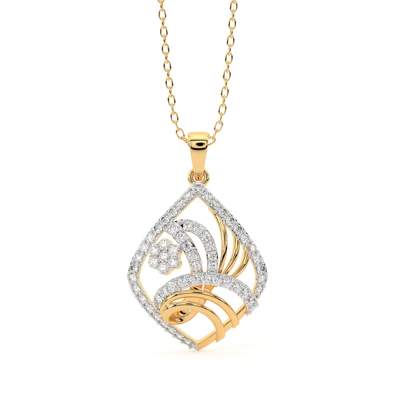 Stinne Round Diamond Pendant