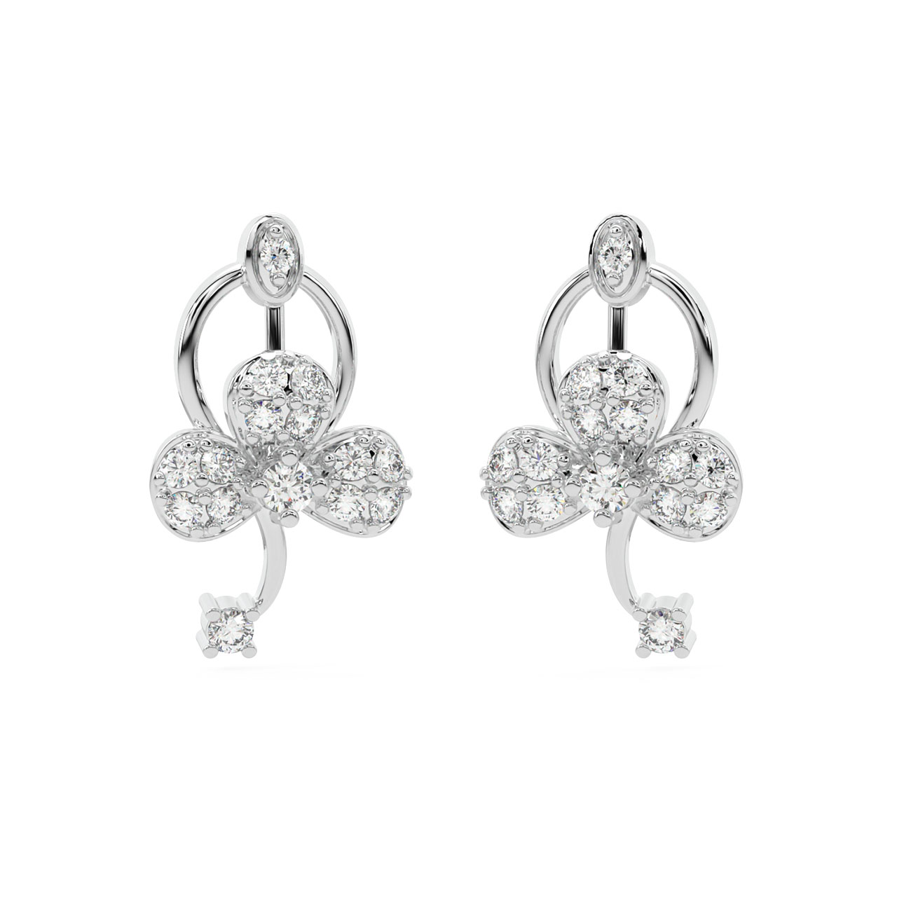 Ethan Round Diamond Stud Earrings