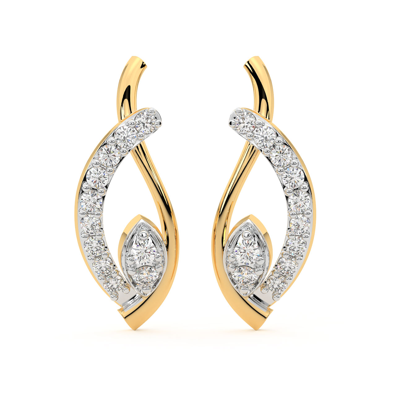 Finley Round Diamond Stud Earrings