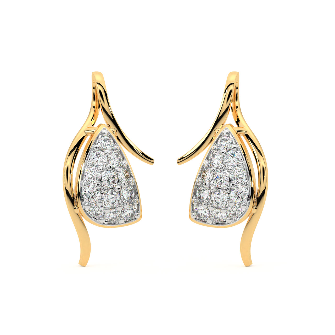 Emerson Round Diamond Stud Earrings