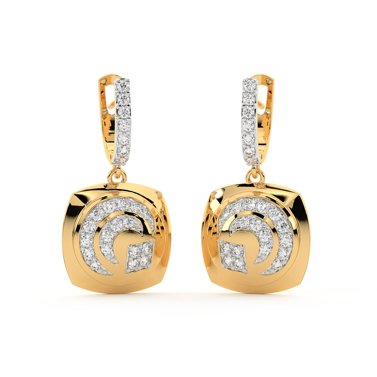 Darcy Round Diamond Earrings