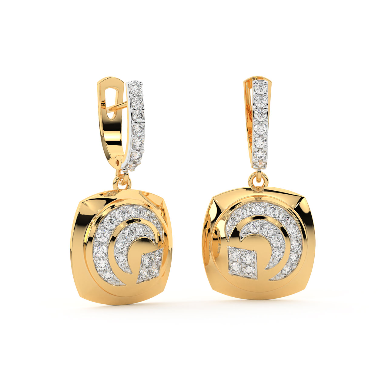 Darcy Round Diamond Earrings