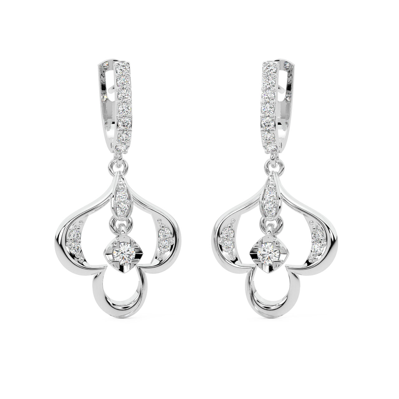 Mia Round Diamond Earrings