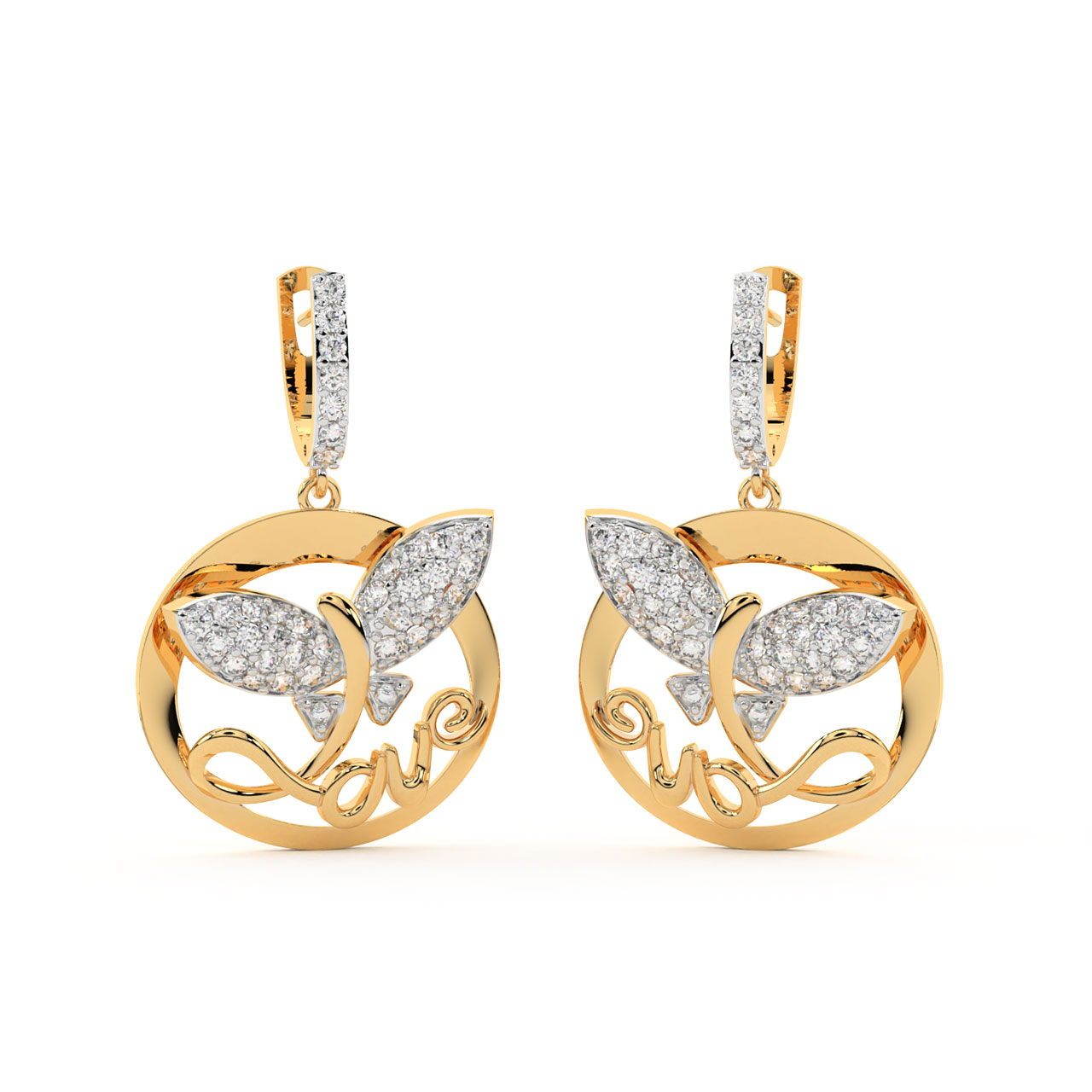 Margot Round Diamond Earrings