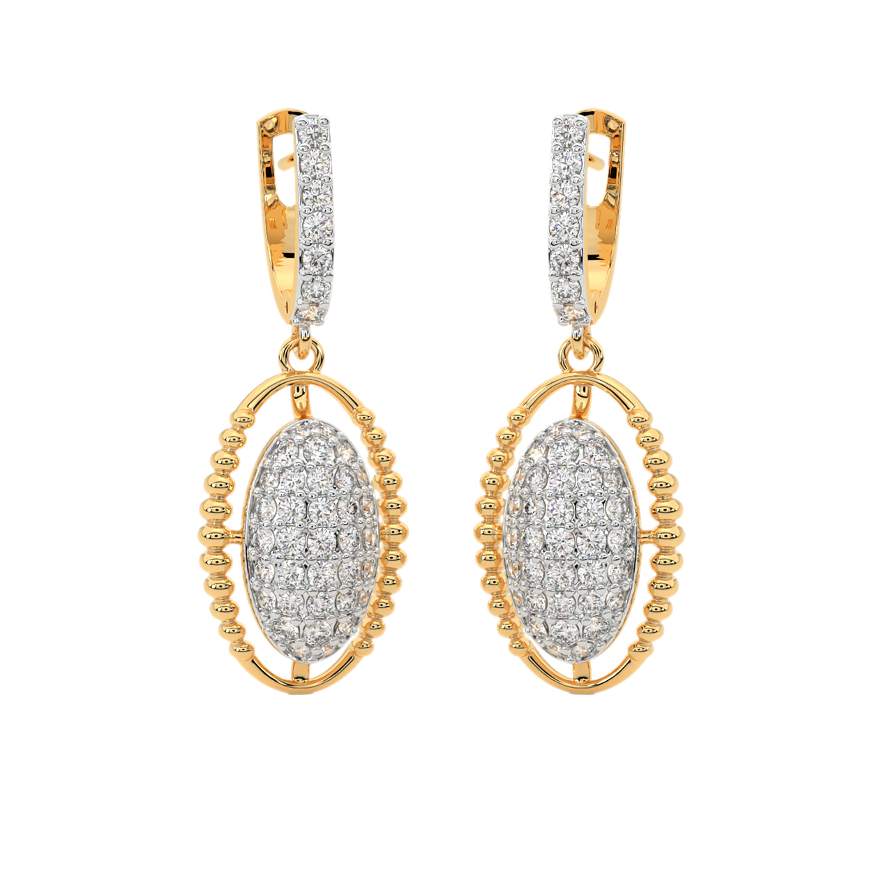 Thyra Round Diamond Earrings