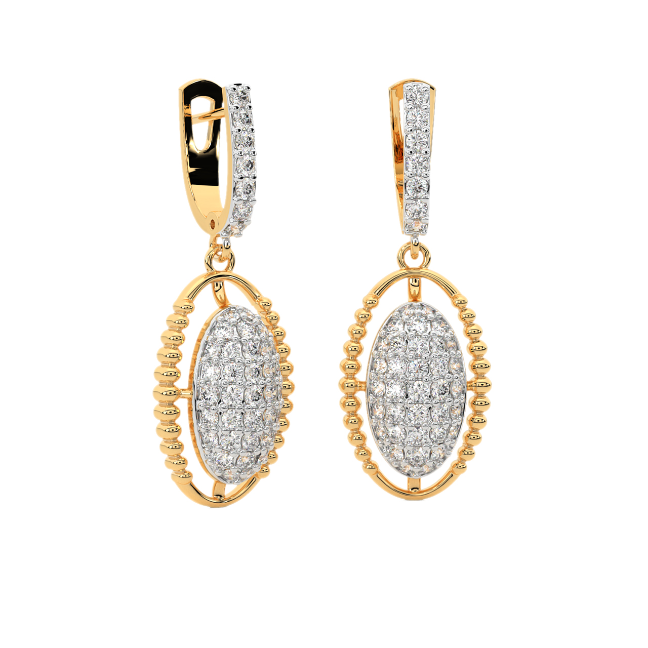 Thyra Round Diamond Earrings