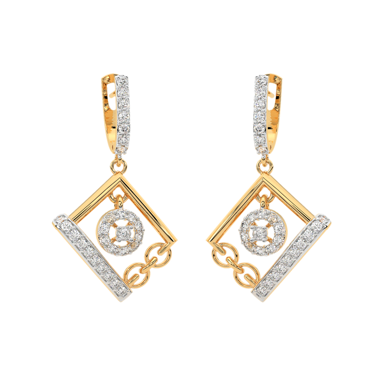 Argus Round Diamond Earrings