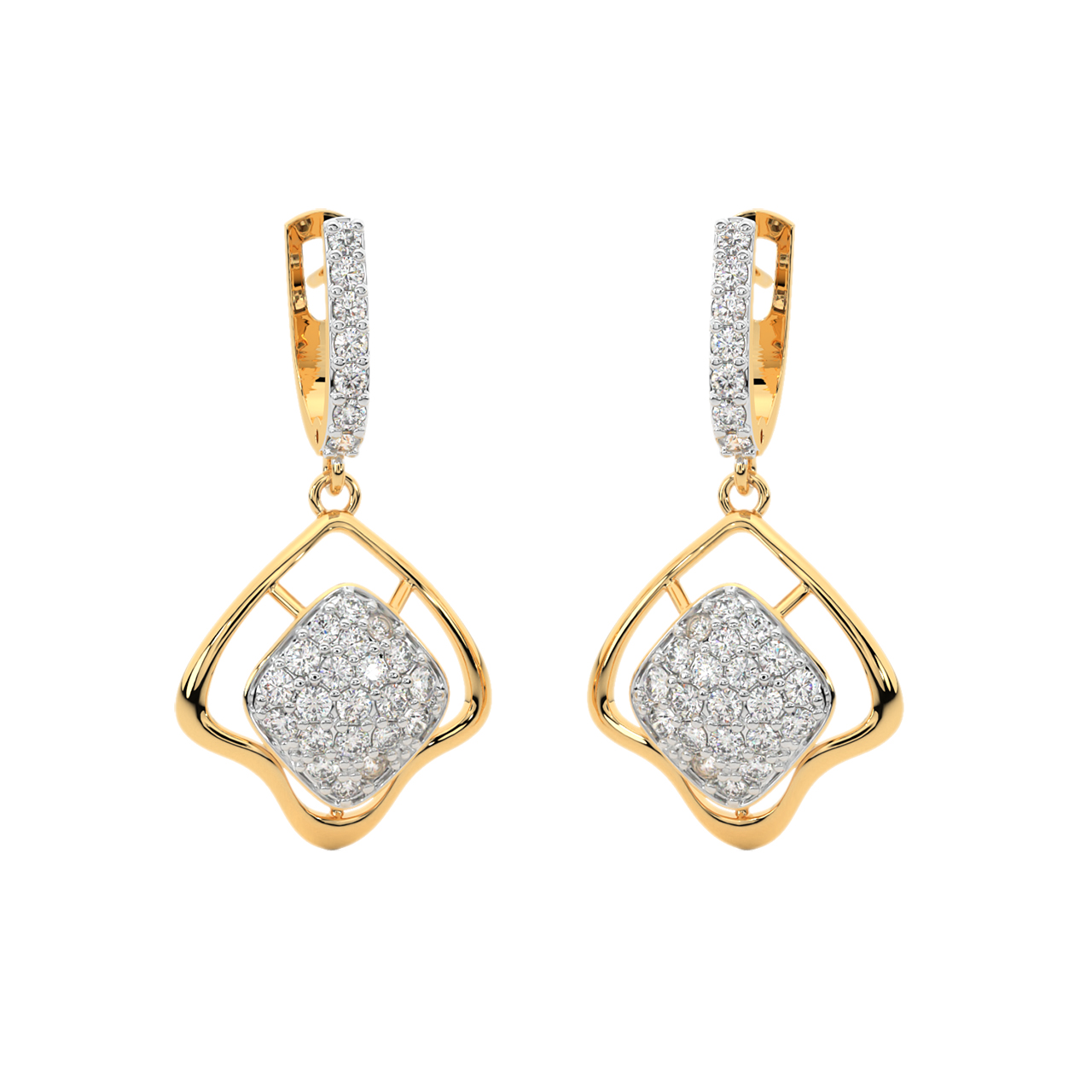 Dane Round Diamond Earrings