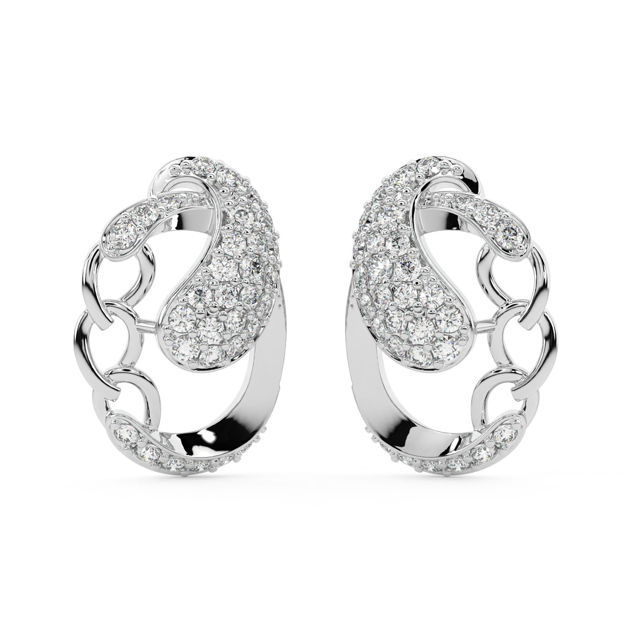 Sadie Round Diamond Stud Earrings