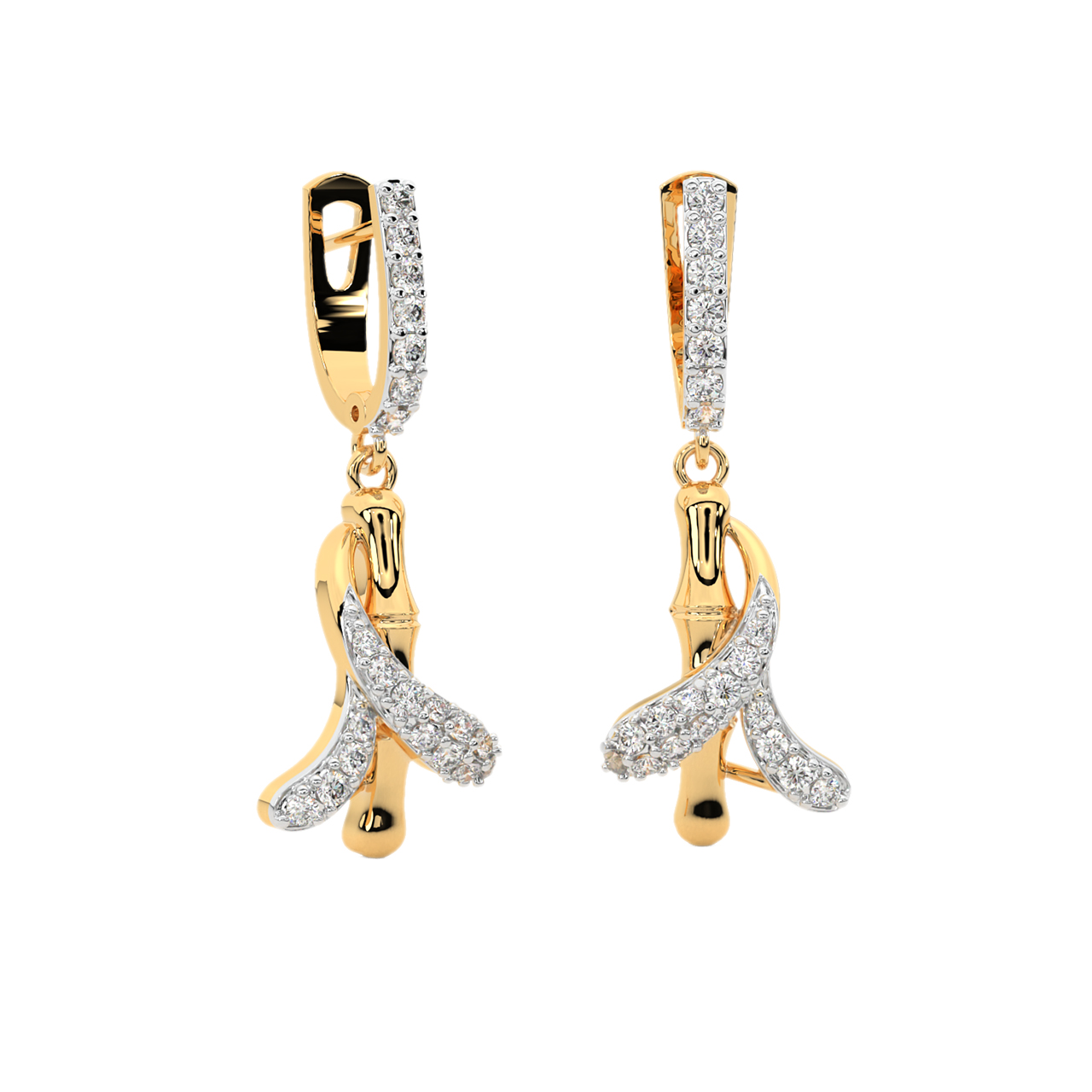 Hanne Round Diamond Earrings