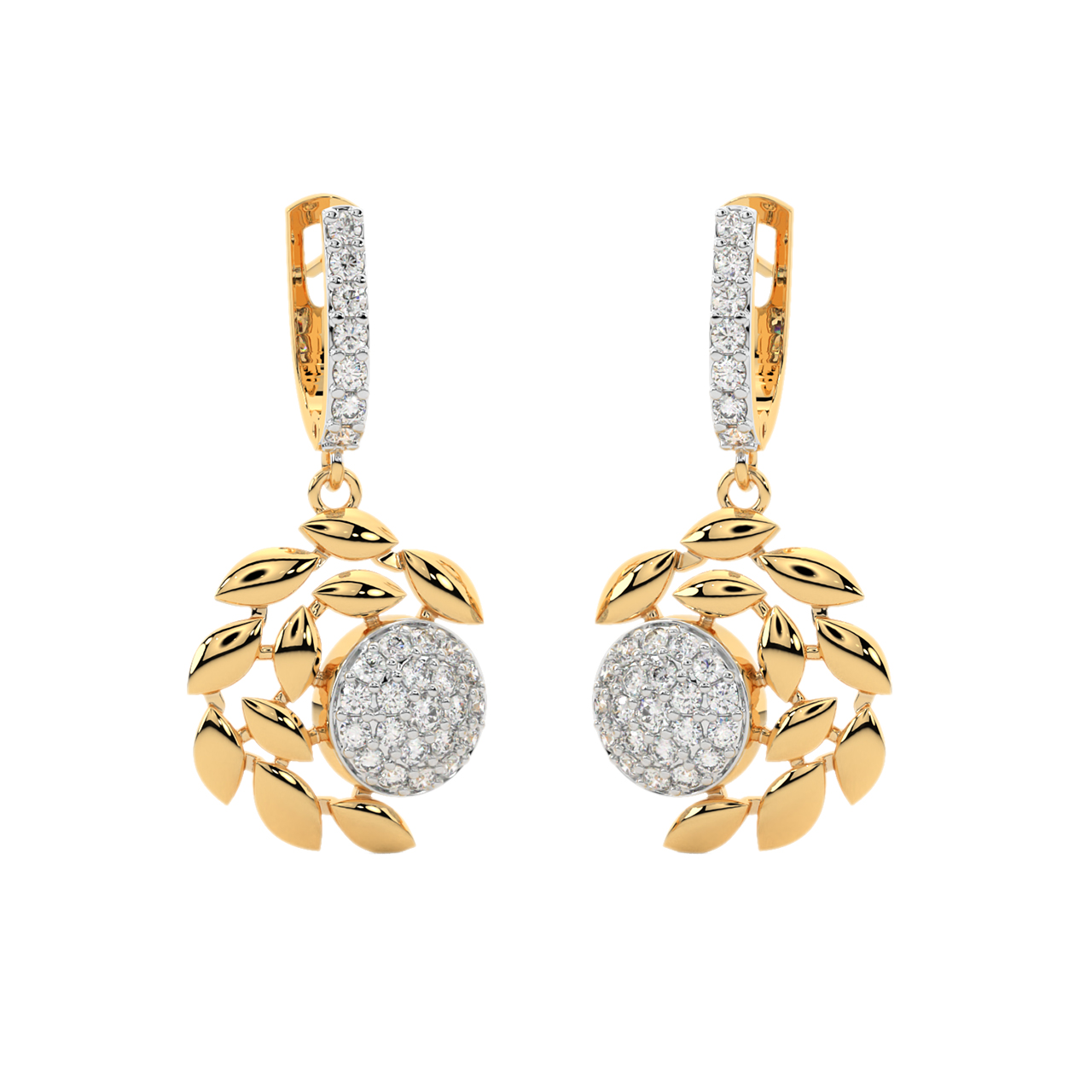 Henrik Round Diamond Earrings