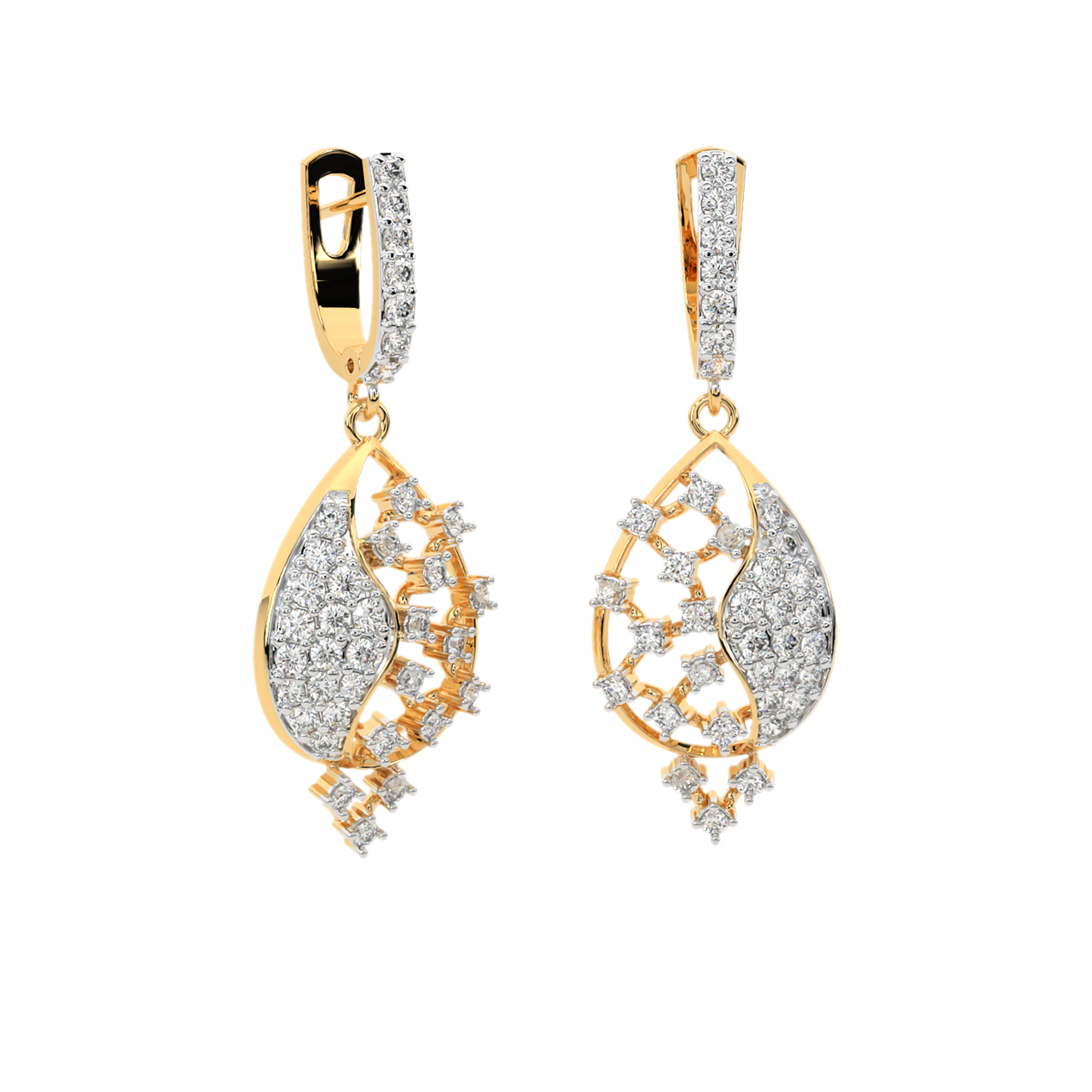 Franz Round Diamond Earrings