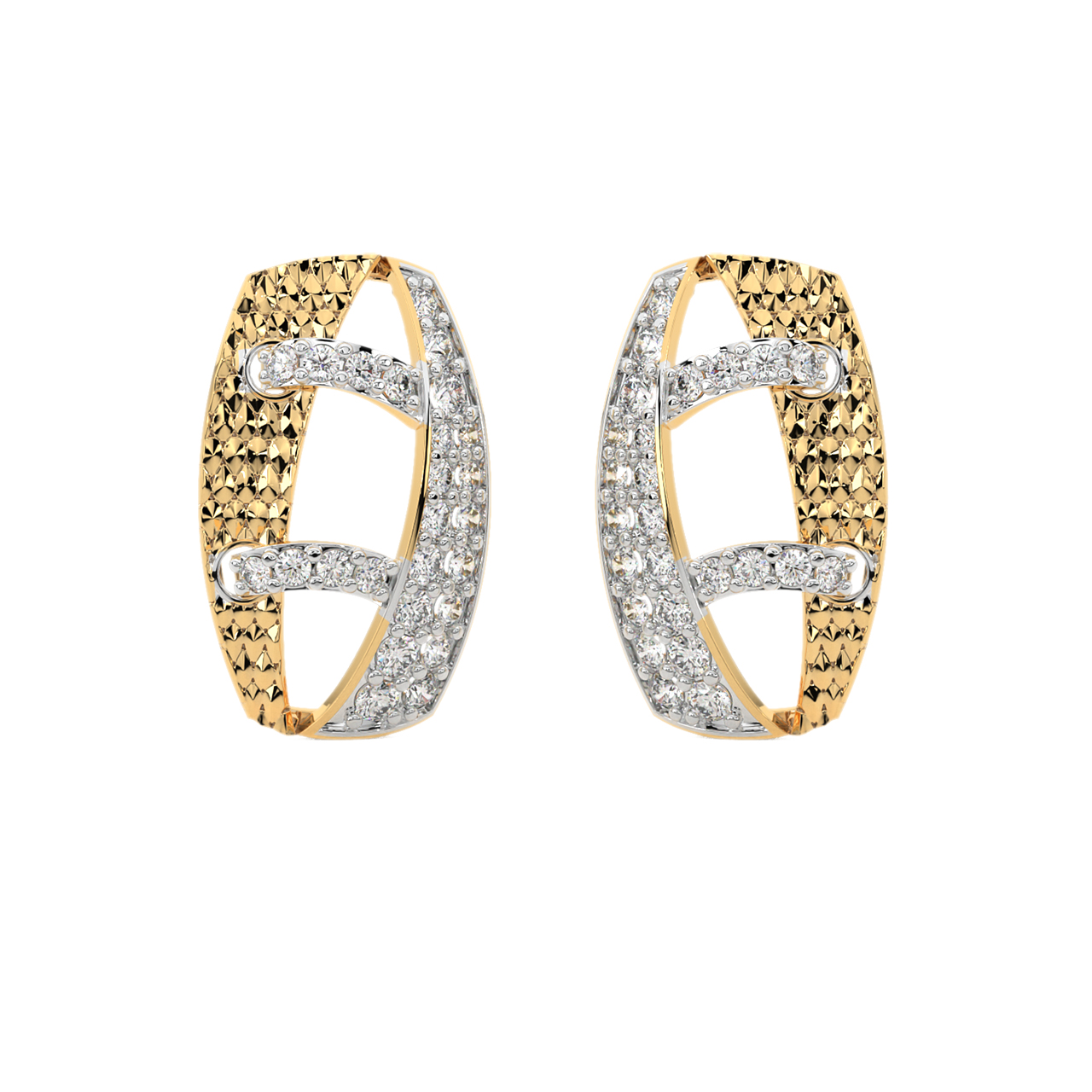 Enok Round Diamond Stud Earrings