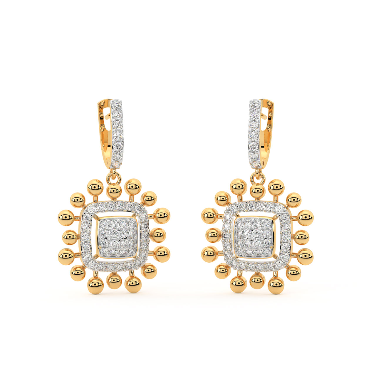 Aureli Round Diamond Earrings
