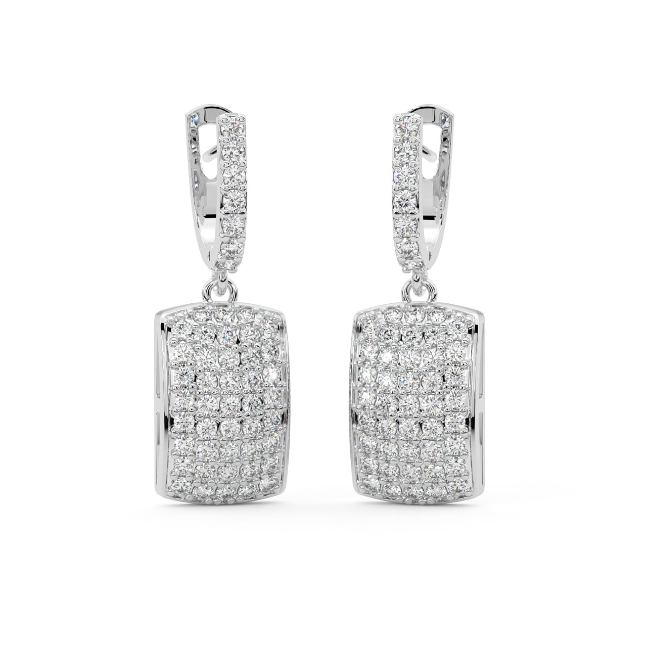 Silvia Diamond Hoop Earrings