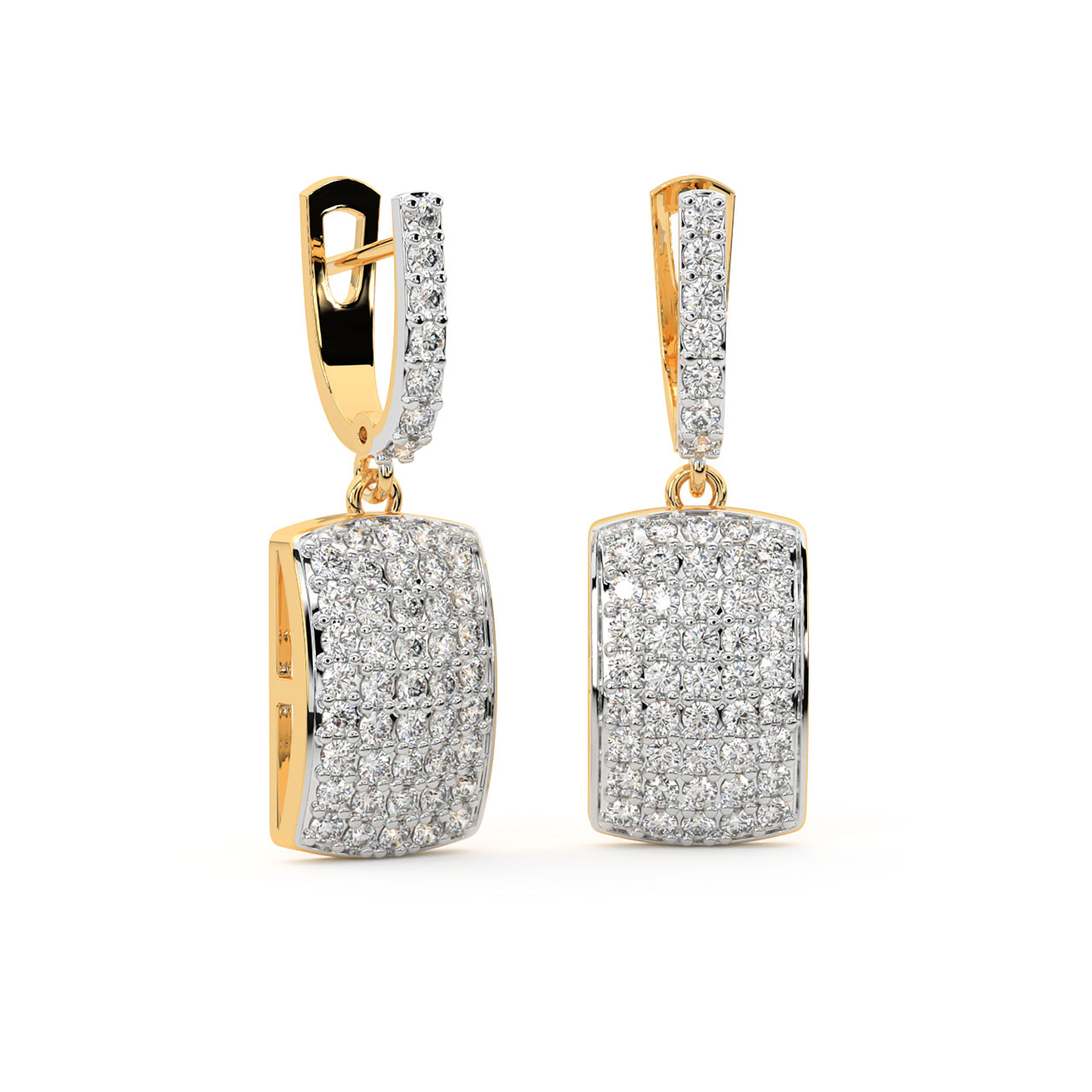 Silvia Diamond Hoop Earrings