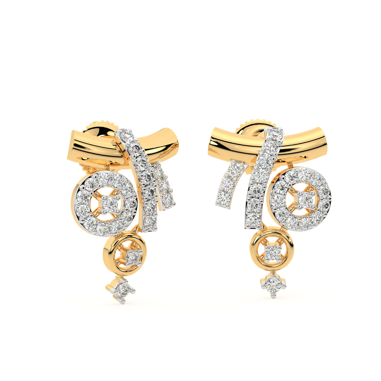 Kolby Round Diamond Stud Earrings