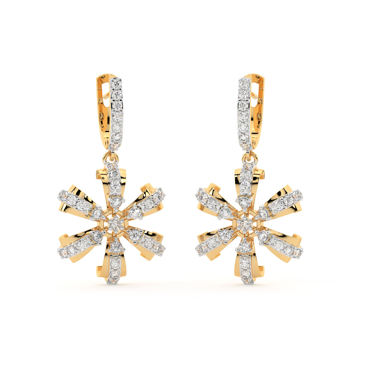 Mauty Round Diamond Earrings