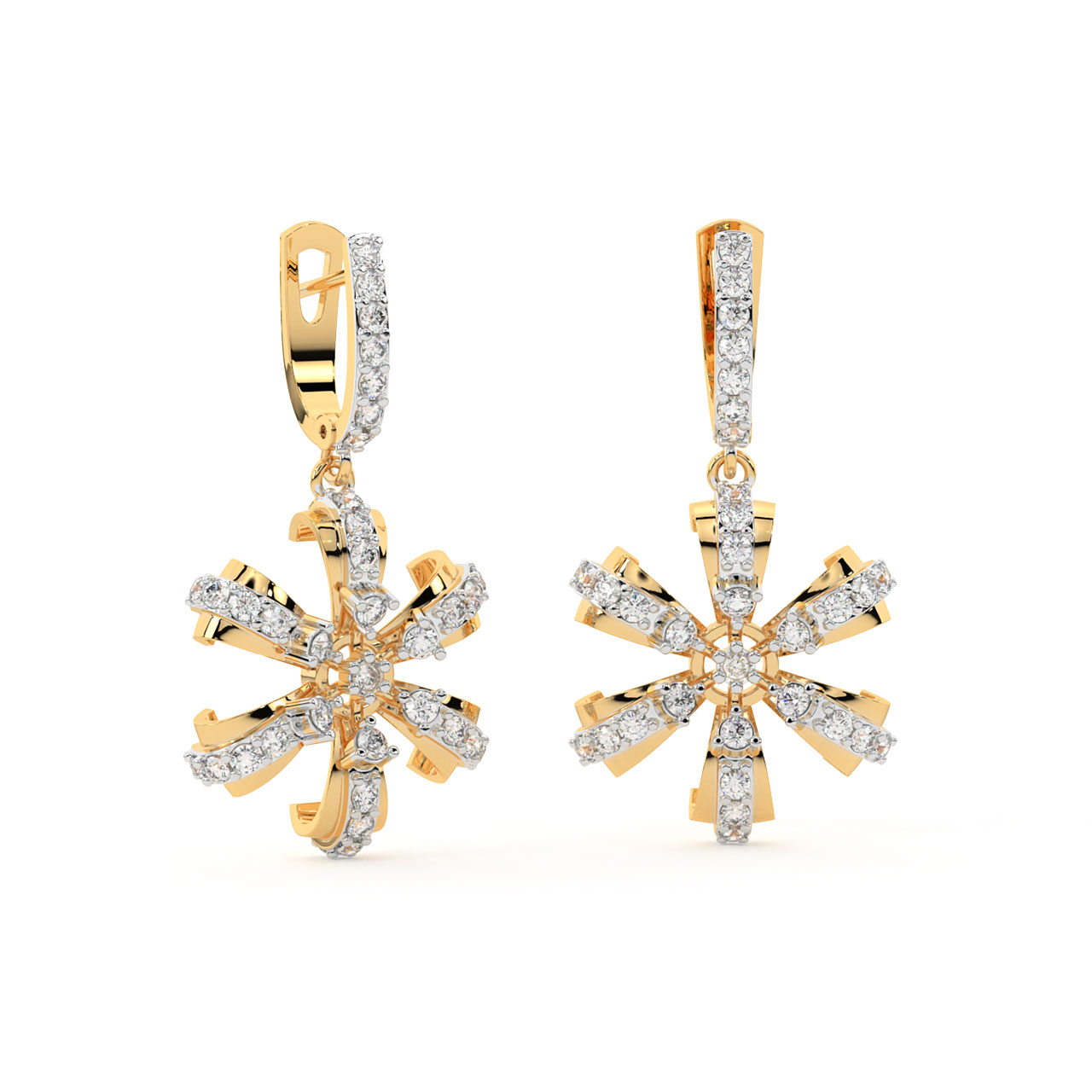 Mauty Round Diamond Earrings