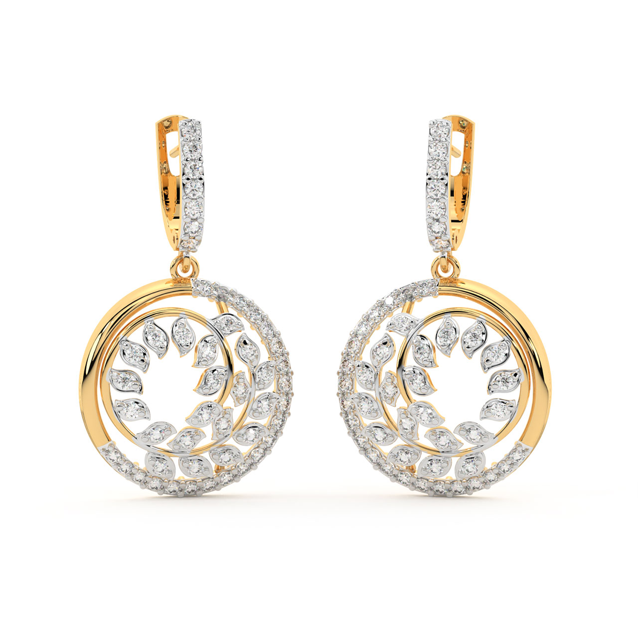 Michal Round Diamond Earrings