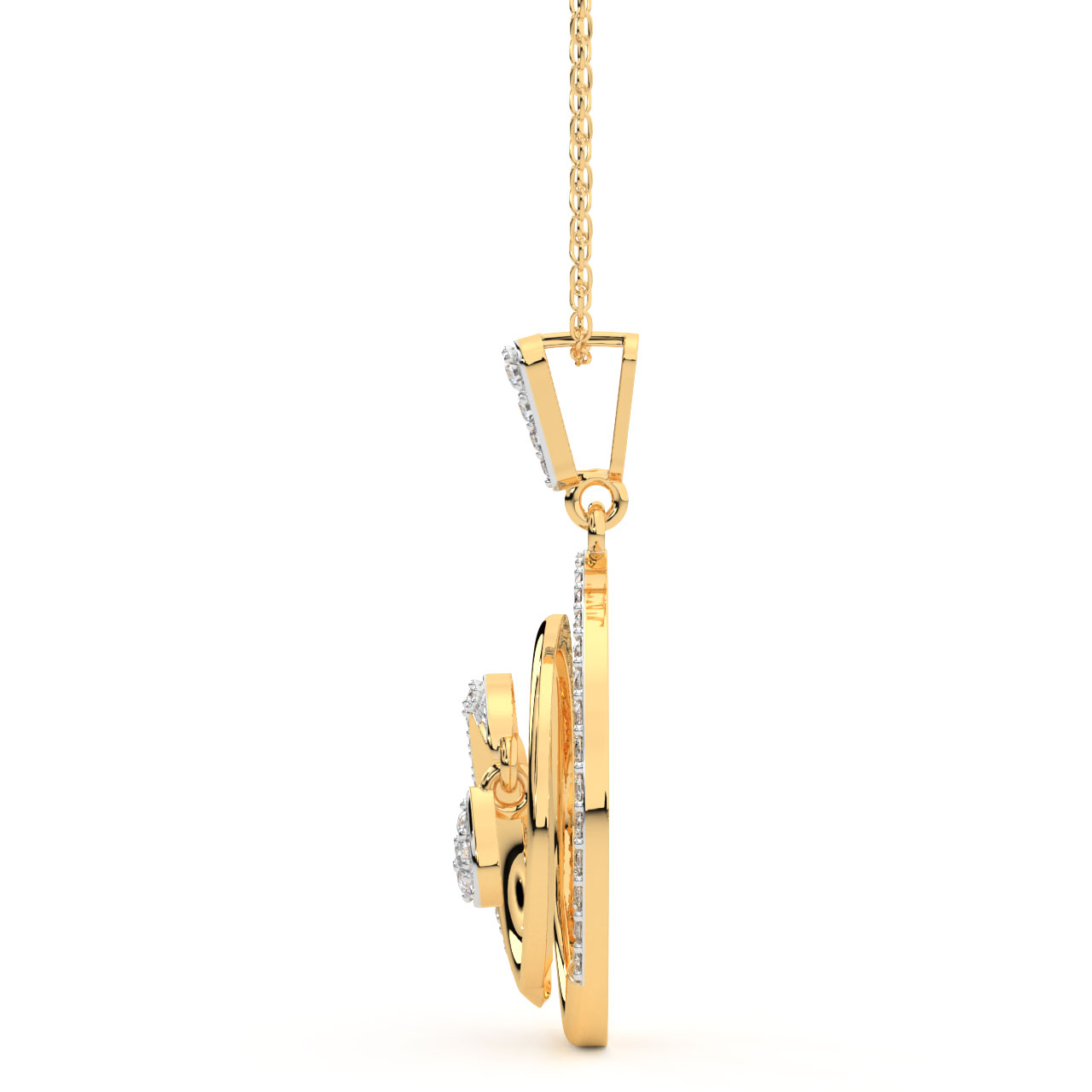 Declan Round Diamond Pendant