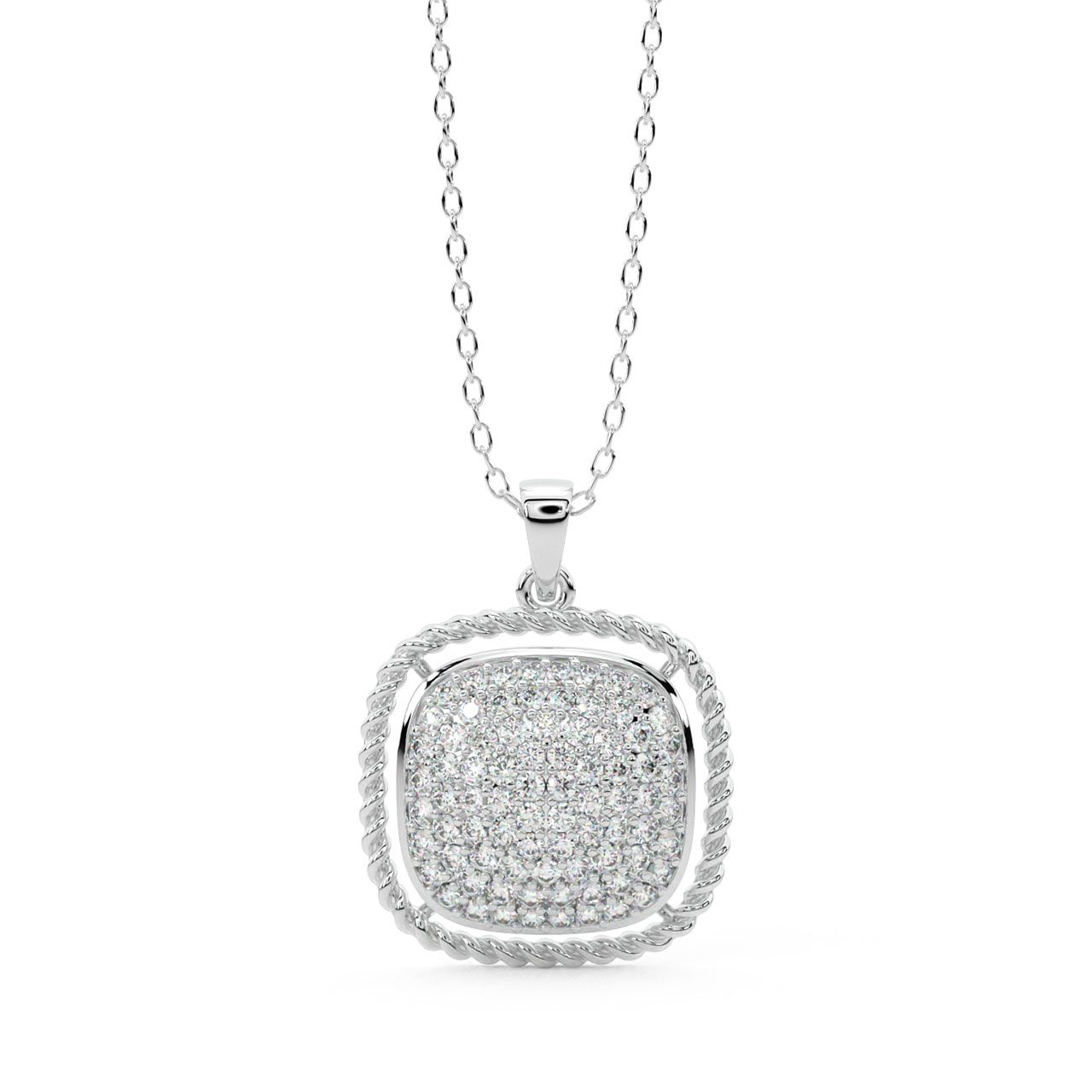 Gianna Round Diamond Office Wear Pendant