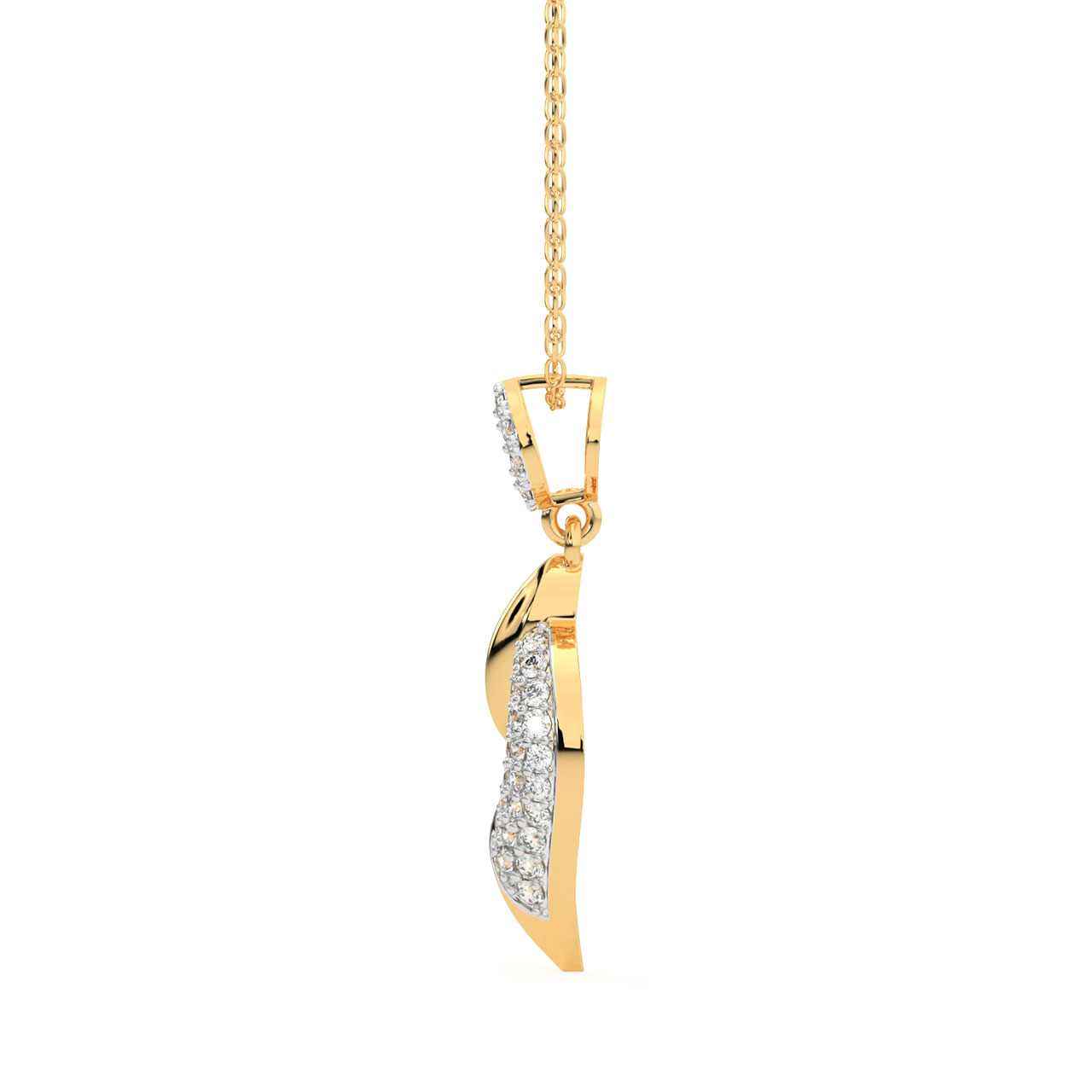 Axel Round Diamond Office Wear Pendant