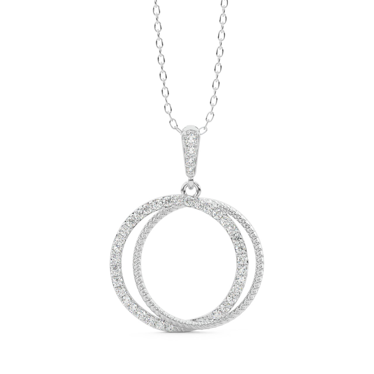 Caleb Round Diamond Office Wear Pendant