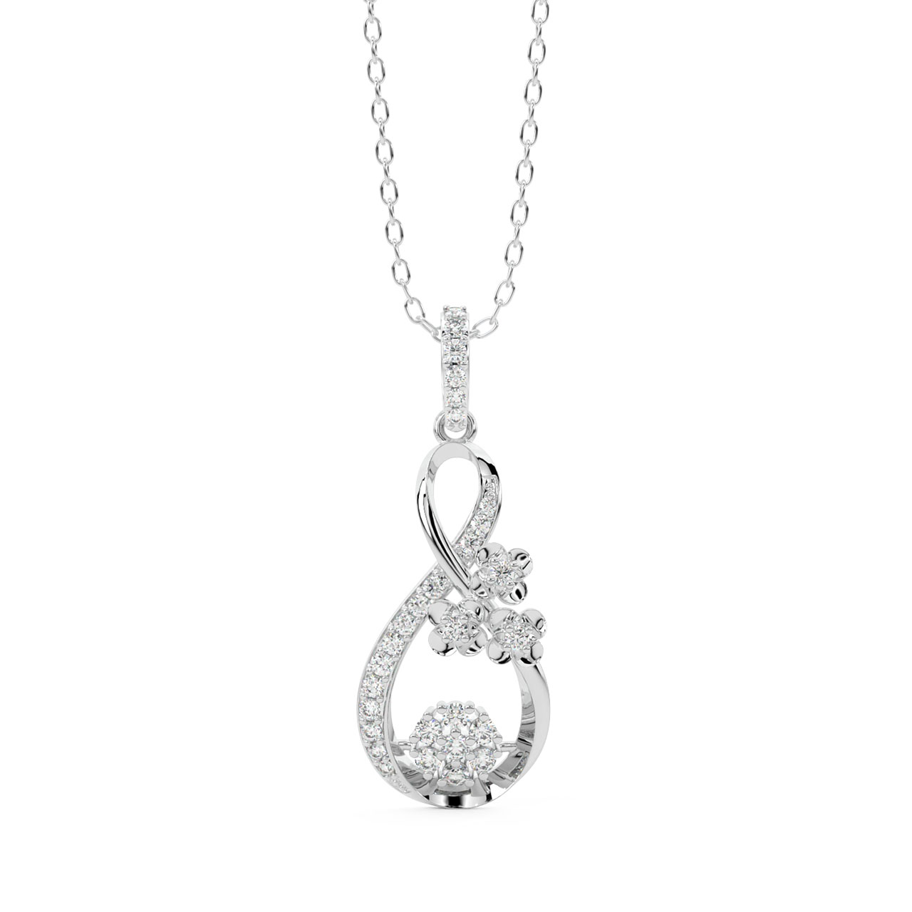 Beckett Round Diamond Pendant