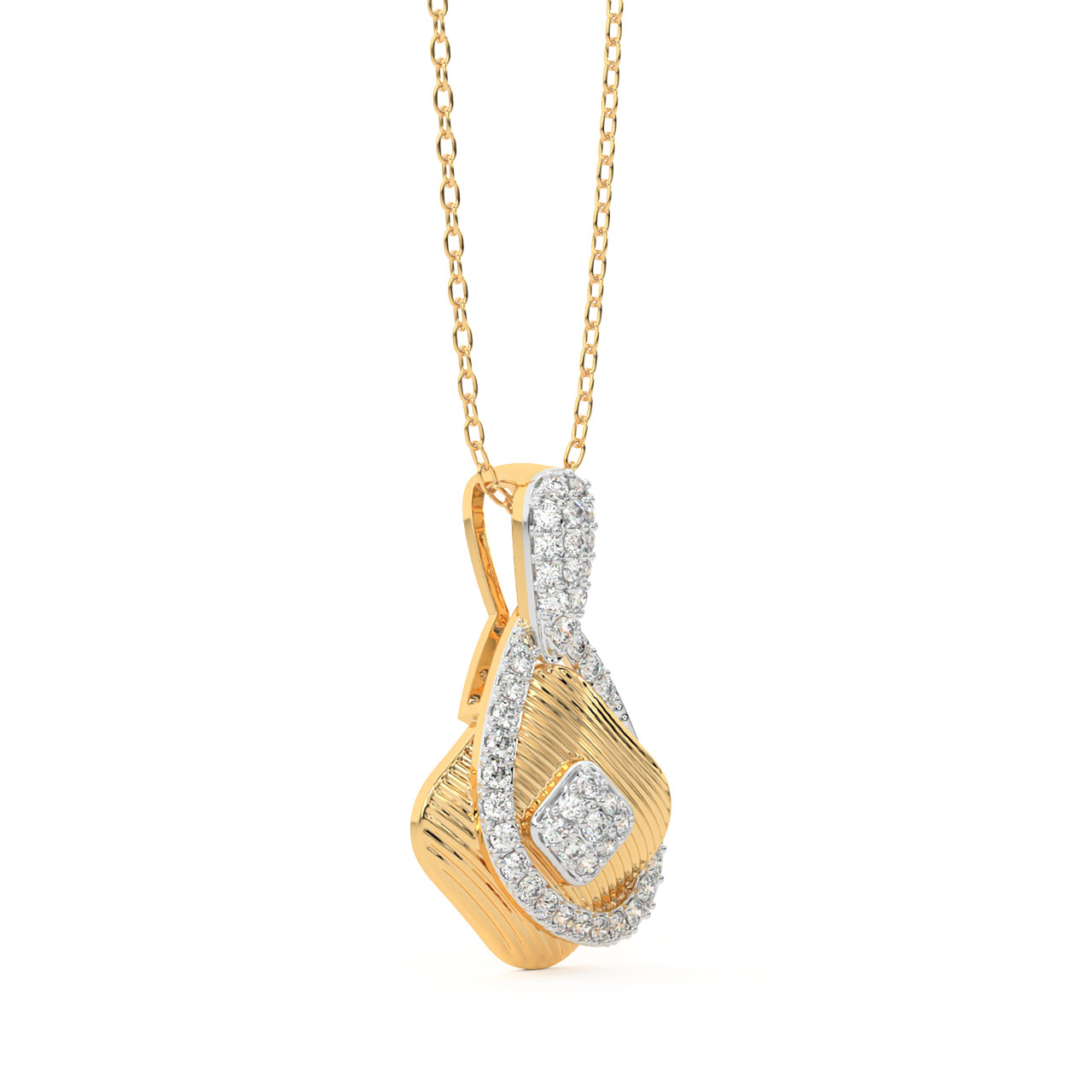 Ella Round Diamond Office Wear Pendant