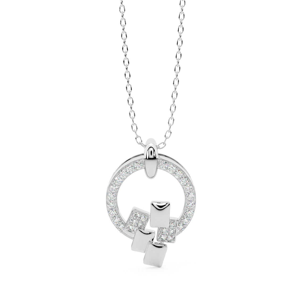 Milo Round Diamond Pendant