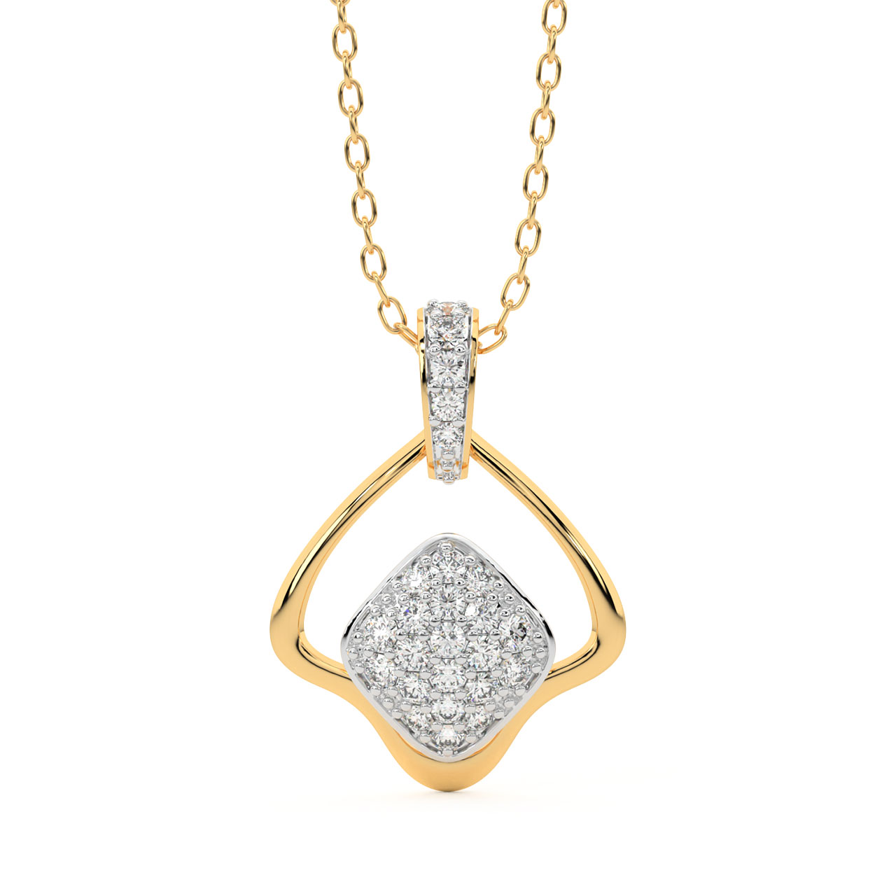 Esme Round Diamond Office Wear Pendant