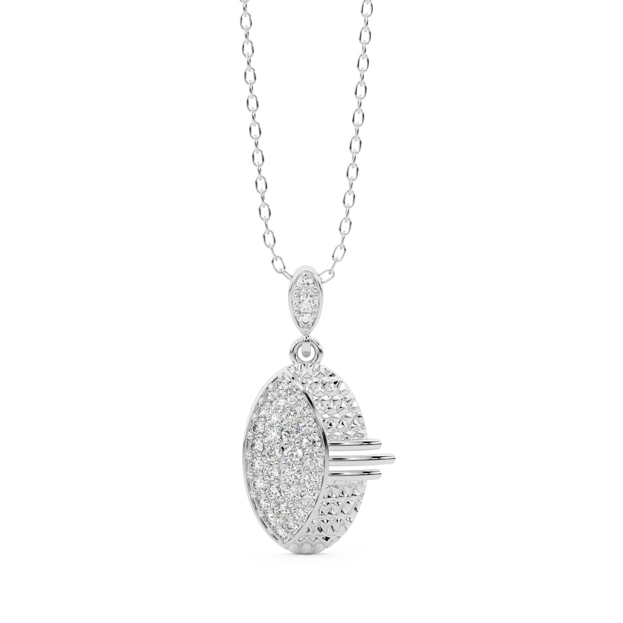 Dorian Round Diamond Pendant