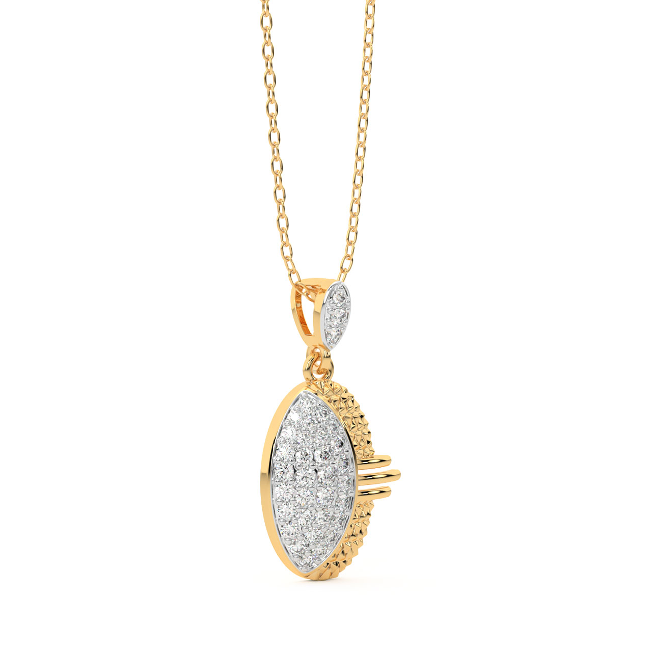 Dorian Round Diamond Pendant