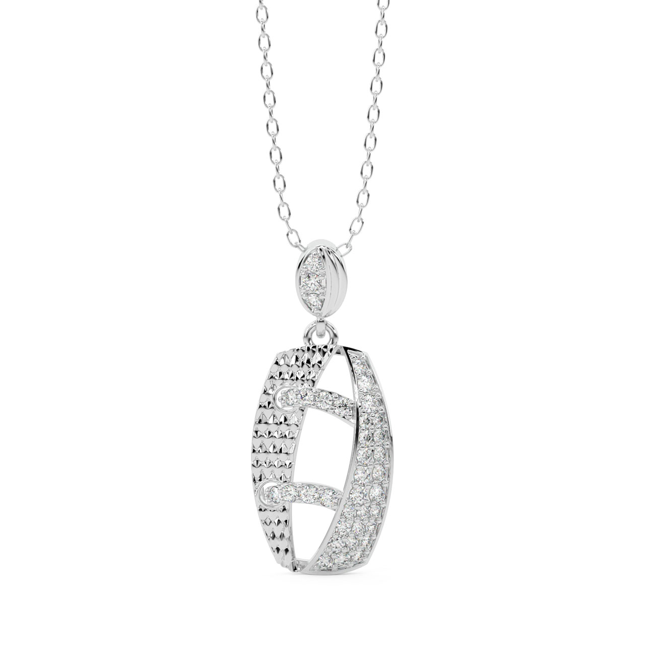 Fallon Round Diamond Office Wear Pendant