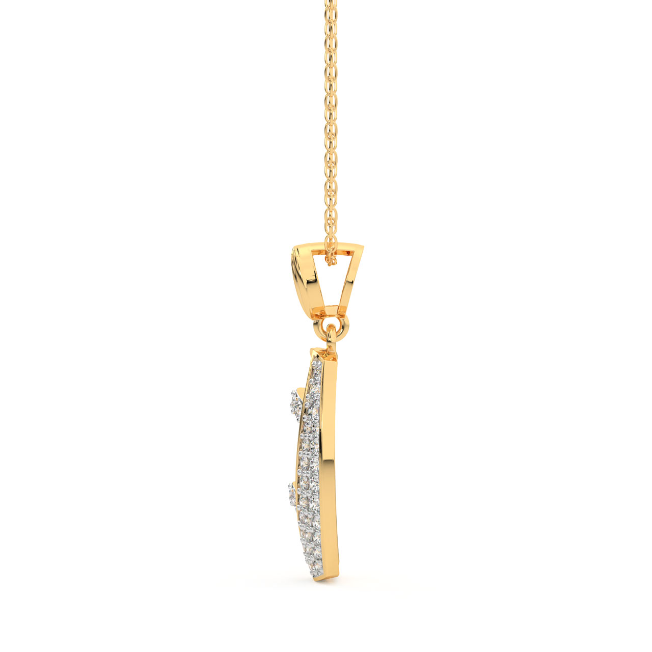 Fallon Round Diamond Office Wear Pendant