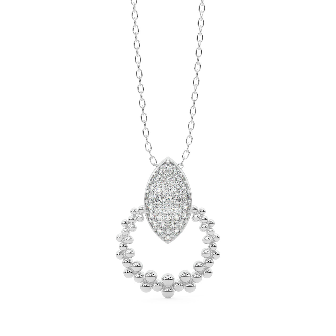 Zoey Round Diamond Pendant